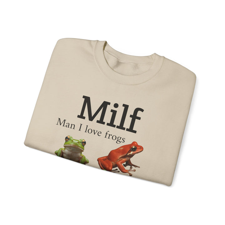 Milf (Man I Love Frogs) Sweatshirt — Funny Frog Lover Shirt