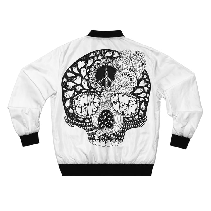 Skull 'Make Love Not War' Men's Bomber Jacket