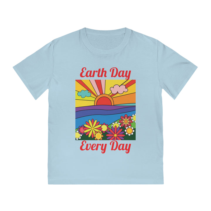 Earth Day Every Day Retro 70's Unisex Rocker T-Shirt