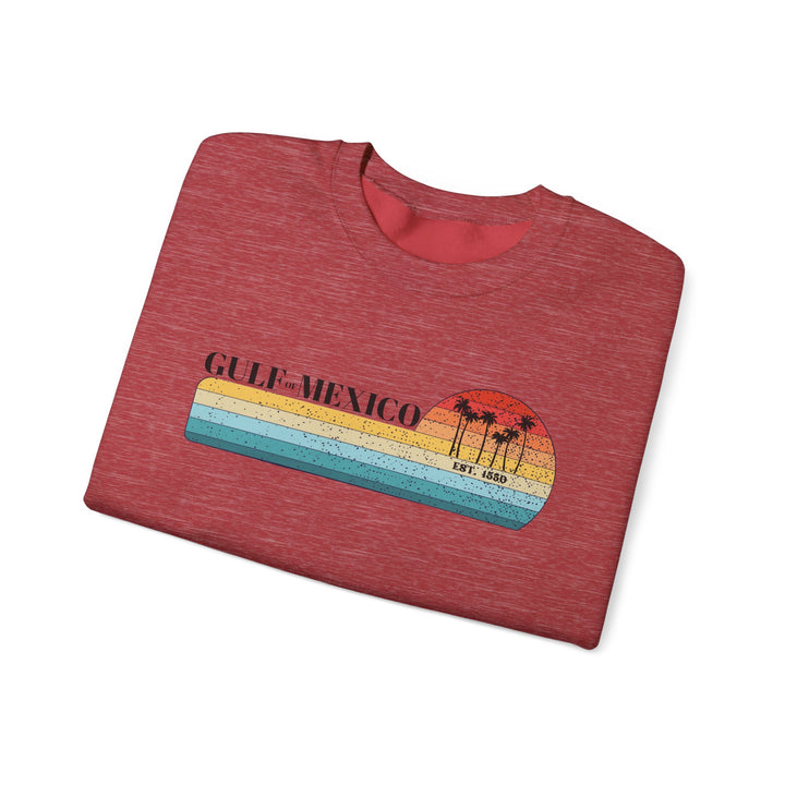 Gulf of Mexico Sweatshirt Retro Sunset