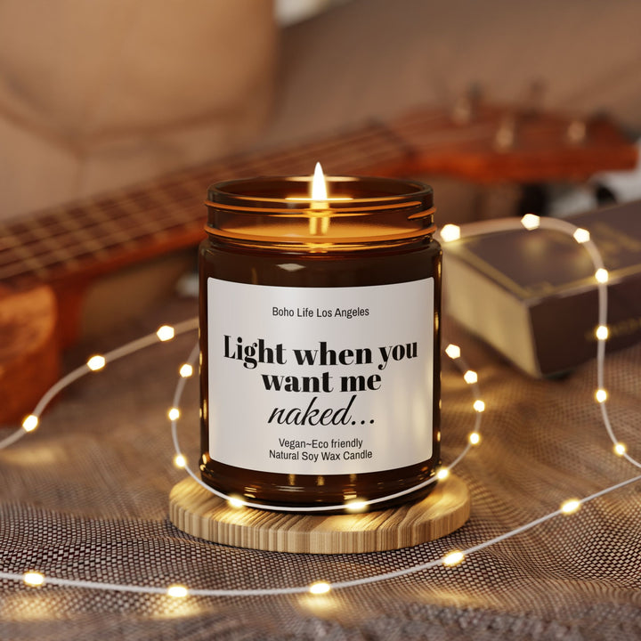 Scented Soy Candle (Multi-Size, Amber Jar)