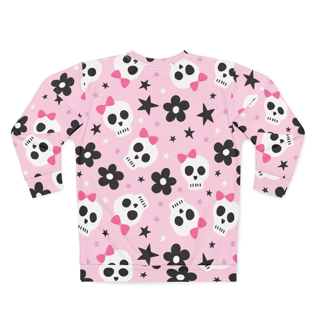 Pink Bow Skulls Unisex Sweatshirt Coquette Halloween Costume