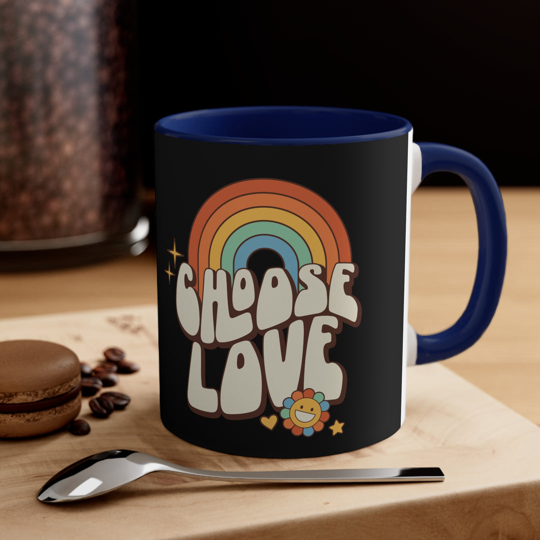 Choose Love Rainbow Accent Coffee Mug, 11oz