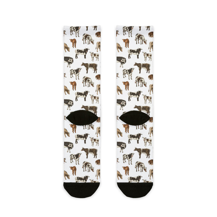 Cow Print Socks for Farmers and Farm Life Lovers