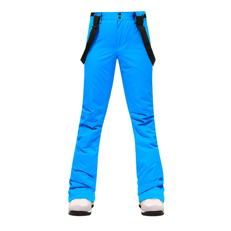 Nine Colors Ski Pants Women Thicken Windproof Waterproof Winter Snow Pants Outdoor Sports Snowboarding Warm Breathable Overalls
