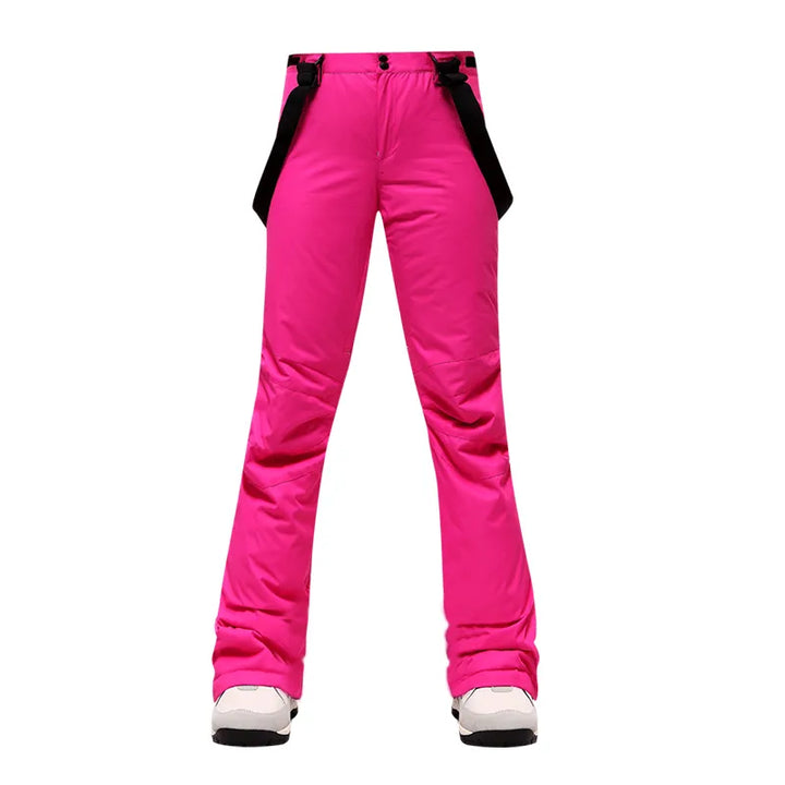 Nine Colors Ski Pants Women Thicken Windproof Waterproof Winter Snow Pants Outdoor Sports Snowboarding Warm Breathable Overalls