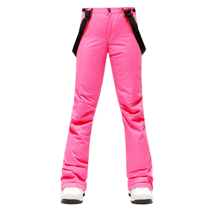 Nine Colors Ski Pants Women Thicken Windproof Waterproof Winter Snow Pants Outdoor Sports Snowboarding Warm Breathable Overalls