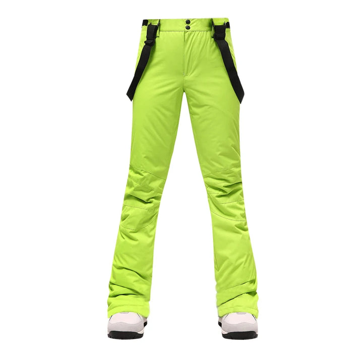 Nine Colors Ski Pants Women Thicken Windproof Waterproof Winter Snow Pants Outdoor Sports Snowboarding Warm Breathable Overalls