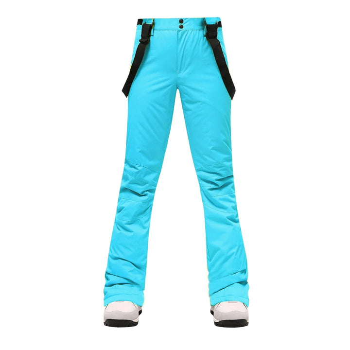 Nine Colors Ski Pants Women Thicken Windproof Waterproof Winter Snow Pants Outdoor Sports Snowboarding Warm Breathable Overalls