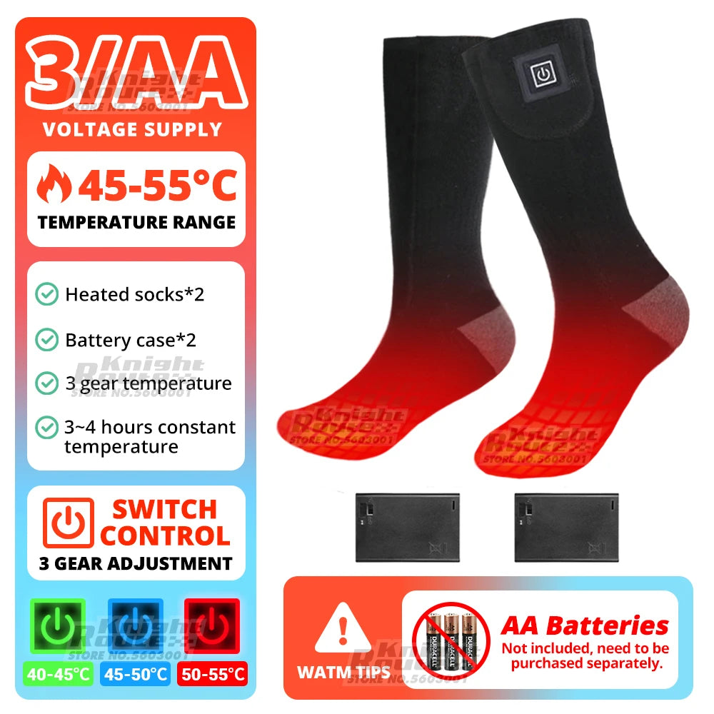 Heated Socks Man Winter Winter Motorcycle Heating Socks APP Control Thermal Socks Women Heating Foot Warm Hiking Sports Cycling