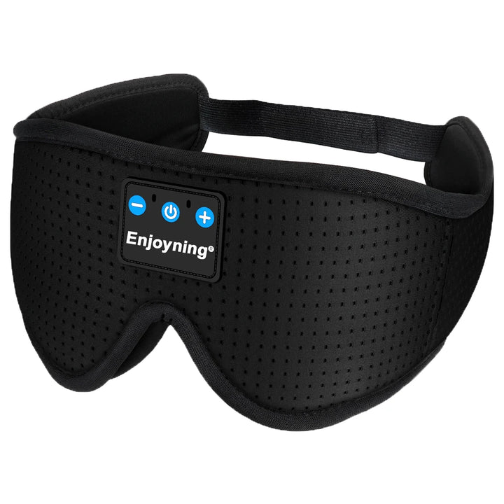 Bluetooth wireless music headphone breathable smart eye mask headset call with mic for ios Android