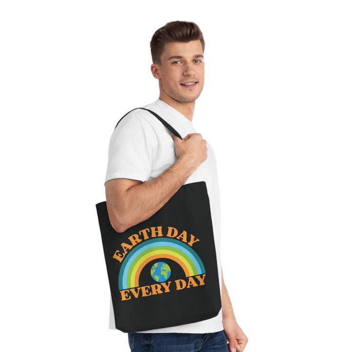 Rainbow Woven Eco Friendly Tote Bag for Earth Day and Sustainability