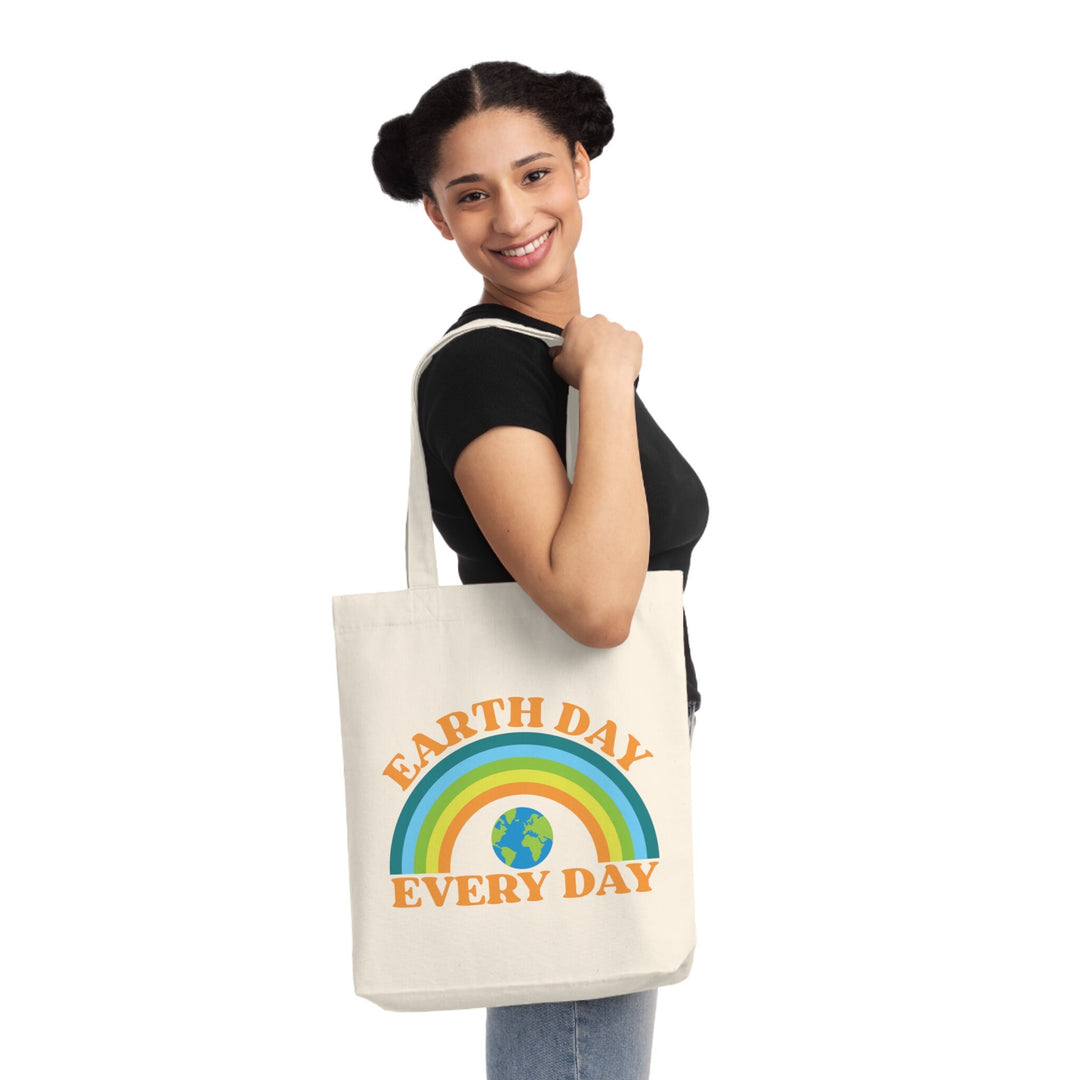 Rainbow Woven Eco Friendly Tote Bag for Earth Day and Sustainability