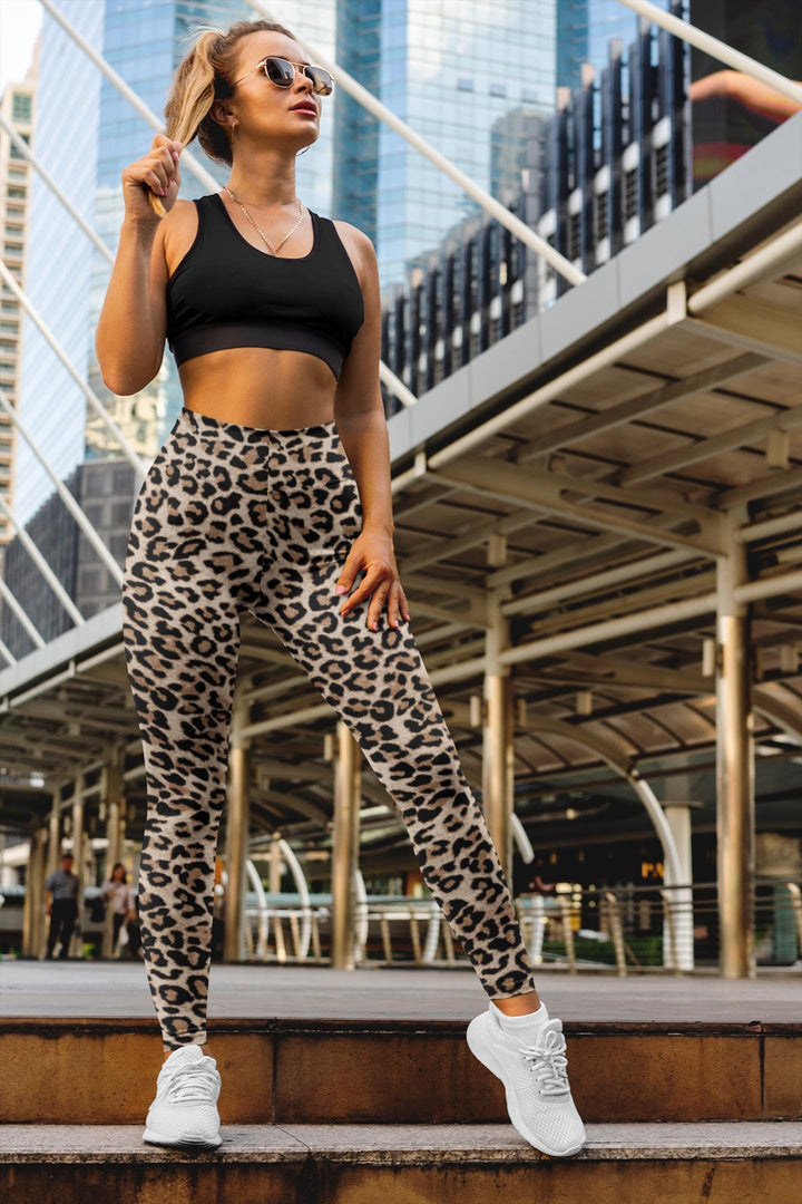 Leopard Print Leggings Animal Print Cheetah Yoga Pants for Women Stylish & Comfortable Activewear