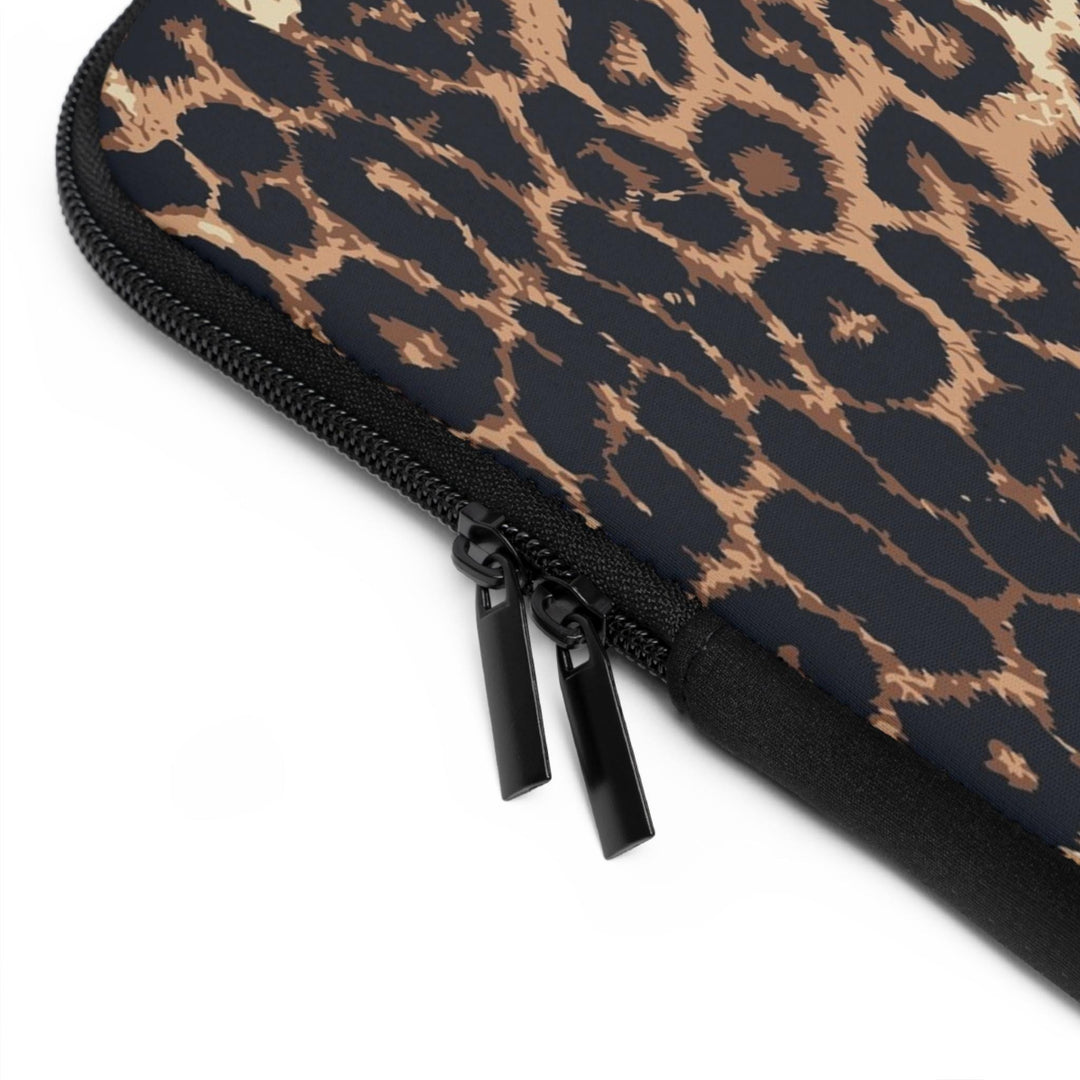 Leopard Laptop Cover - Stylish Leopard Print Laptop Sleeve, Fashionable Tech Accessory for Women