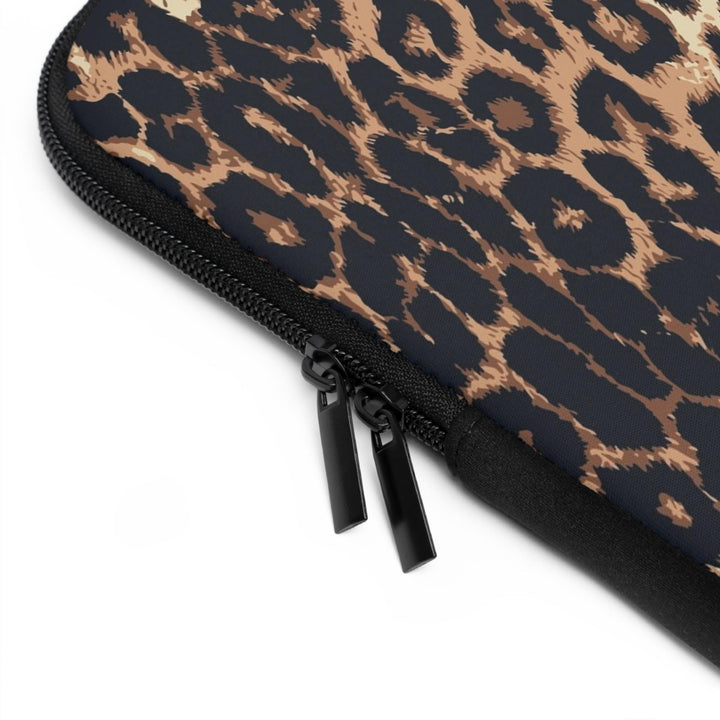 Leopard Laptop Cover - Stylish Leopard Print Laptop Sleeve, Fashionable Tech Accessory for Women
