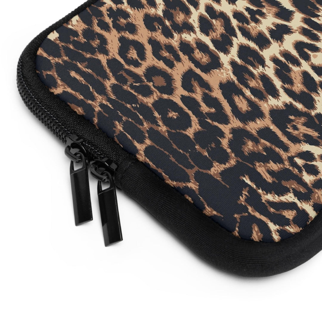 Leopard Laptop Cover - Stylish Leopard Print Laptop Sleeve, Fashionable Tech Accessory for Women