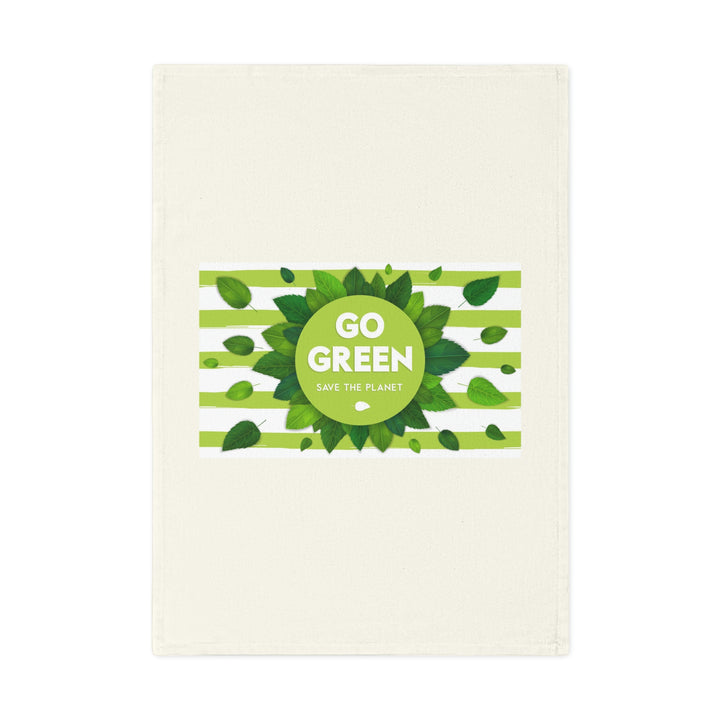 Go Green Save The Planet Cotton Tea Towel