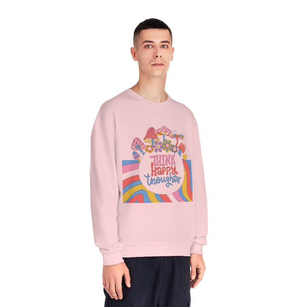 Think Happy Thoughts Unisex NuBlend® Crewneck Sweatshirt