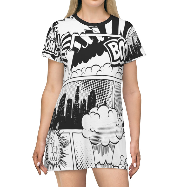 All Over Print T-Shirt Dress