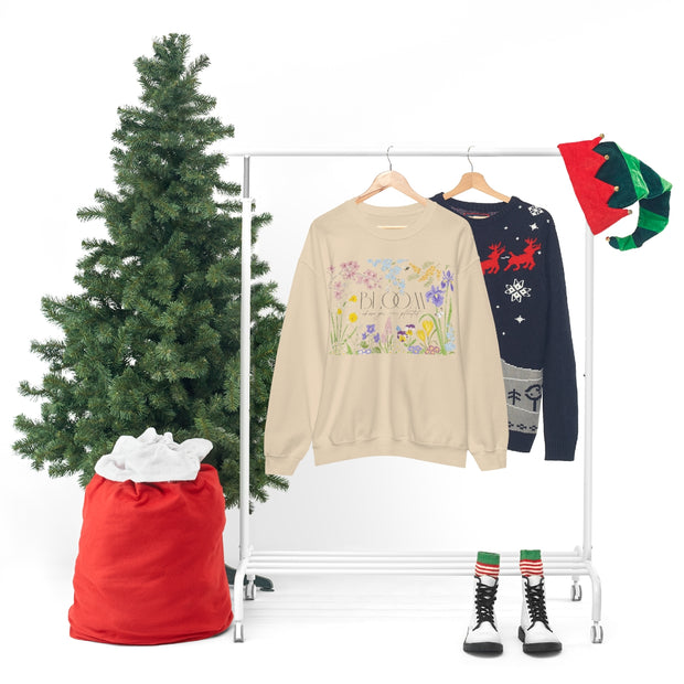 Bloom Where You Are Planted Unisex Heavy Blend™ Crewneck Sweatshirt