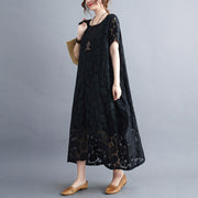 Women's Large Size Loose Lace Dress Five Colors