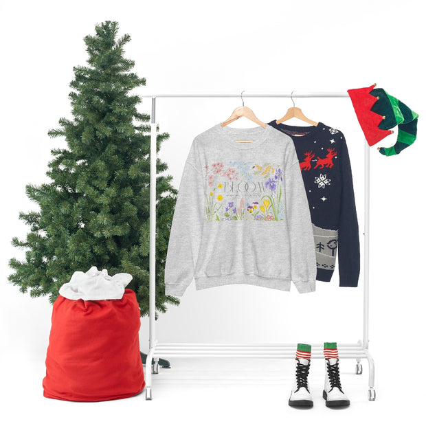 Bloom Where You Are Planted Unisex Heavy Blend™ Crewneck Sweatshirt