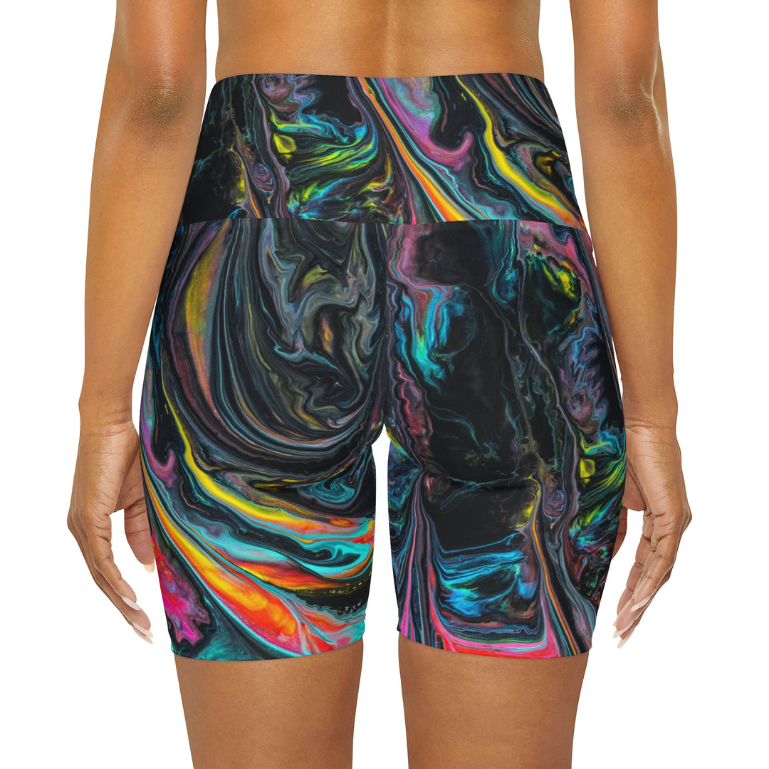 Like Oil And Water High Waisted Yoga Shorts
