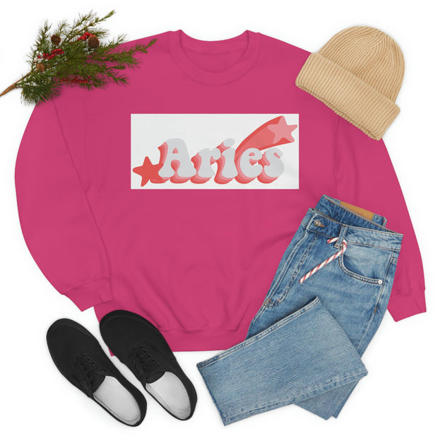 Aries Astrological Sign Unisex Heavy Blend™ Crewneck Sweatshirt