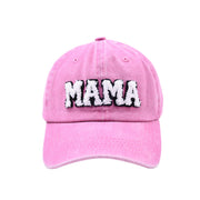 Mama Cloth Embroidery Baseball Hat Mother's Day Hot Sale Worn Looking Washed-out Solid Color Peaked Hat Women