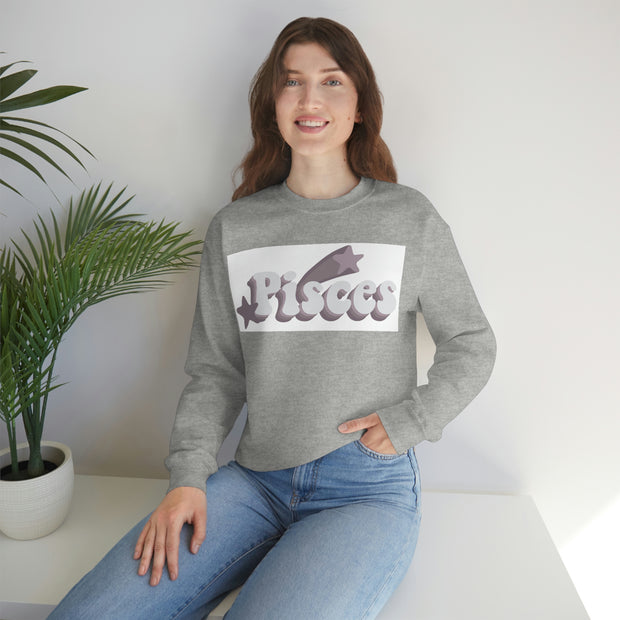 Pisces Astrological Sign Unisex Heavy Blend™ Crewneck Sweatshirt