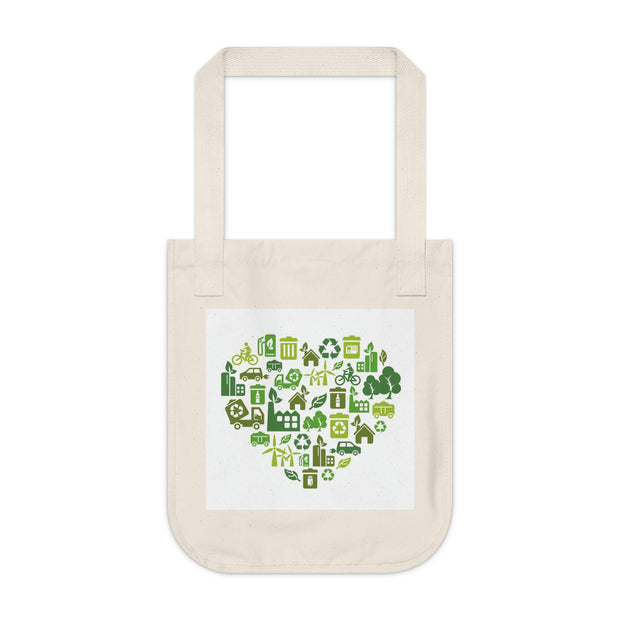 Save The Earth Organic Canvas Tote Bag