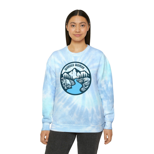 Wander Woman Unisex Tie-Dye Sweatshirt