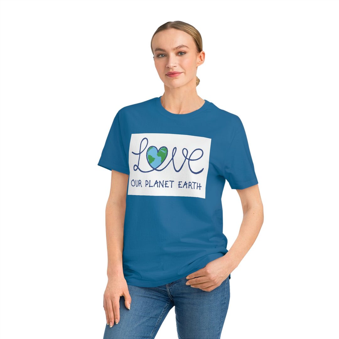 Love Our Planet Earth Unisex Rocker T-Shirt