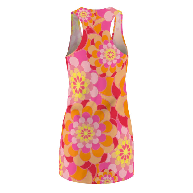 Flower Power Women's Cut & Sew Racerback Dress