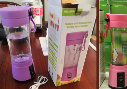 Portable Blender With USB Rechargeable Mini Kitchen Fruit Juice Mixer