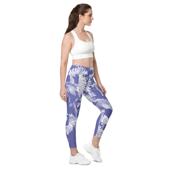 Crossover leggings with pockets