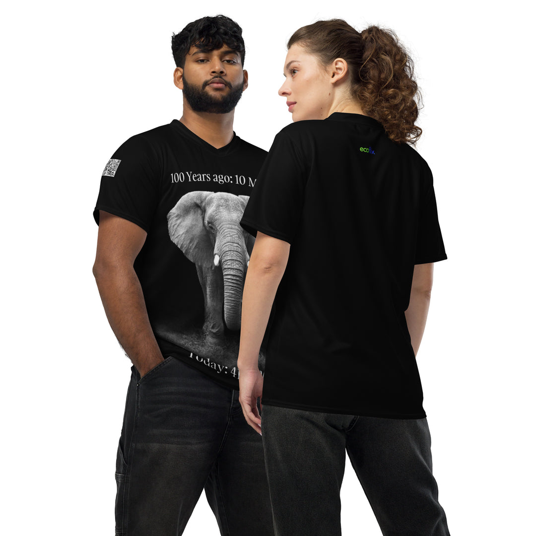 Save The Elephant Recycled unisex sports jersey