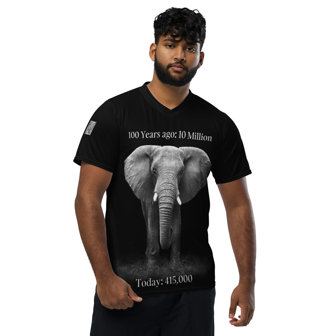 Save The Elephants Recycled unisex sports jersey
