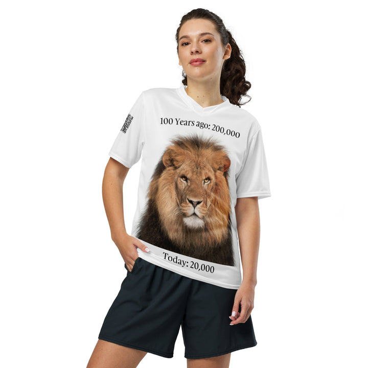 Save The Lions Recycled unisex sports jersey
