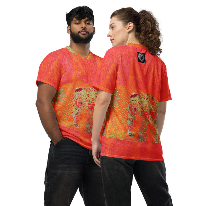 Bollywood Elephant Recycled unisex sports jersey