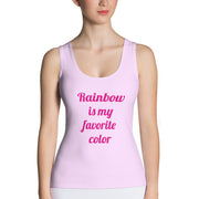 Rainbow Is My Favorite Color Sublimation Cut & Sew Tank Top