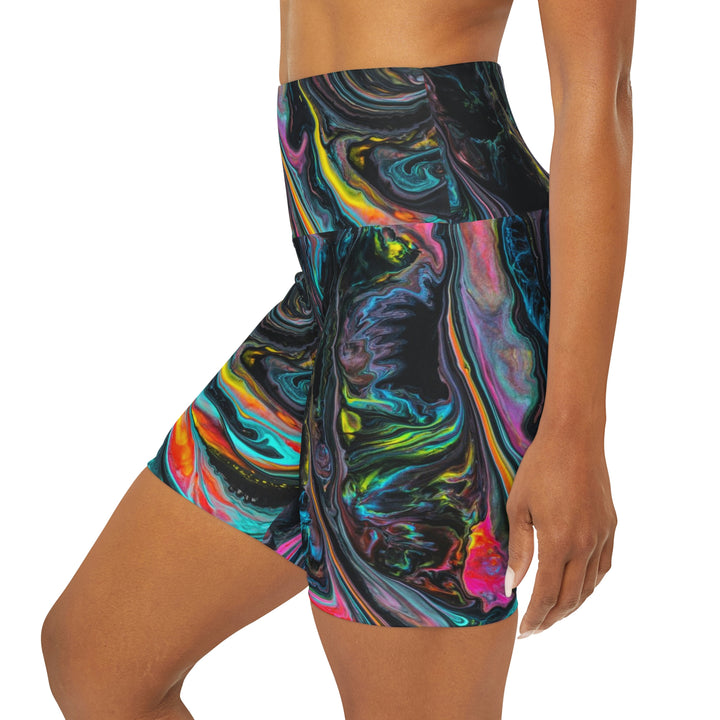 Like Oil And Water High Waisted Yoga Shorts