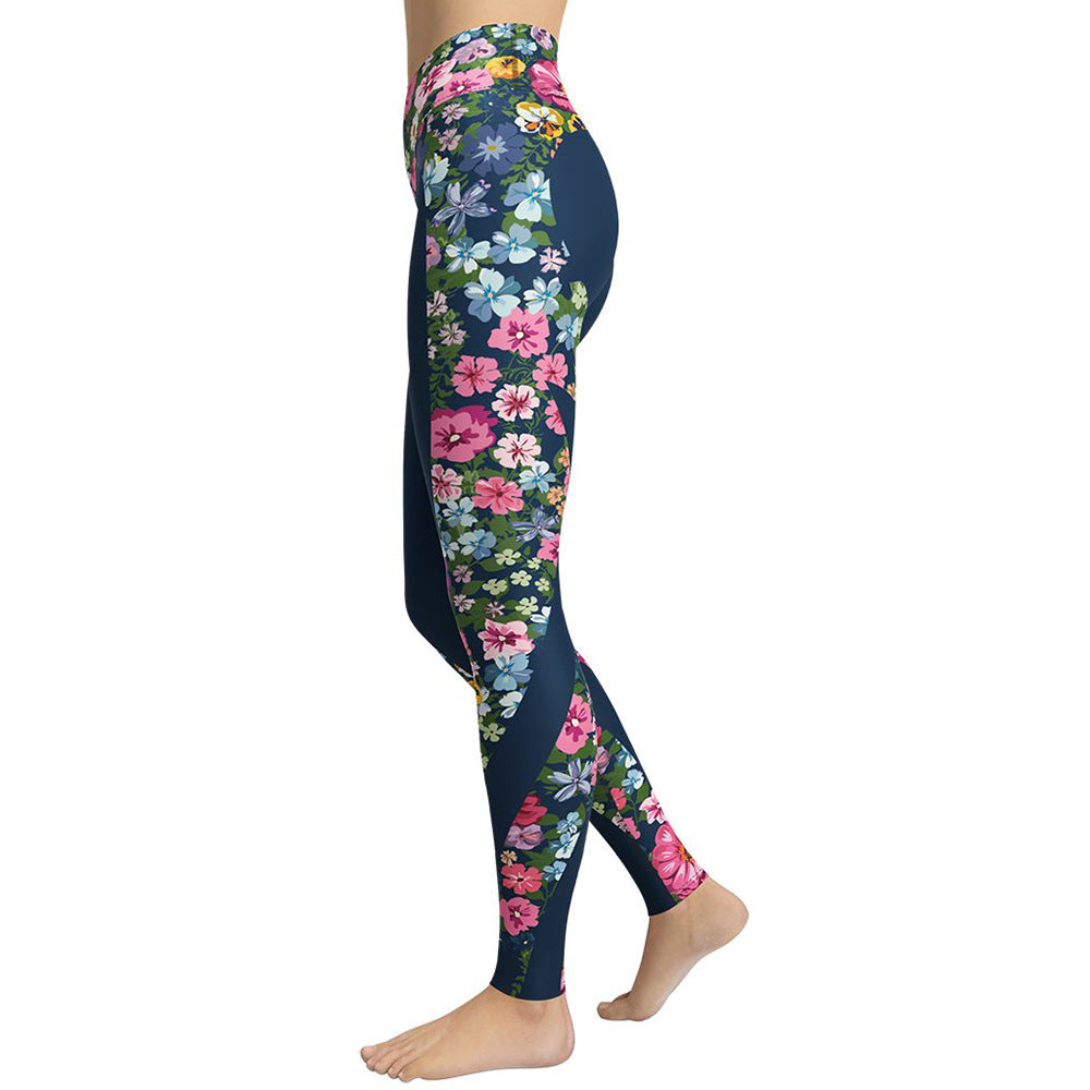 Heart Leggings Printed Yoga Pants S-2XL