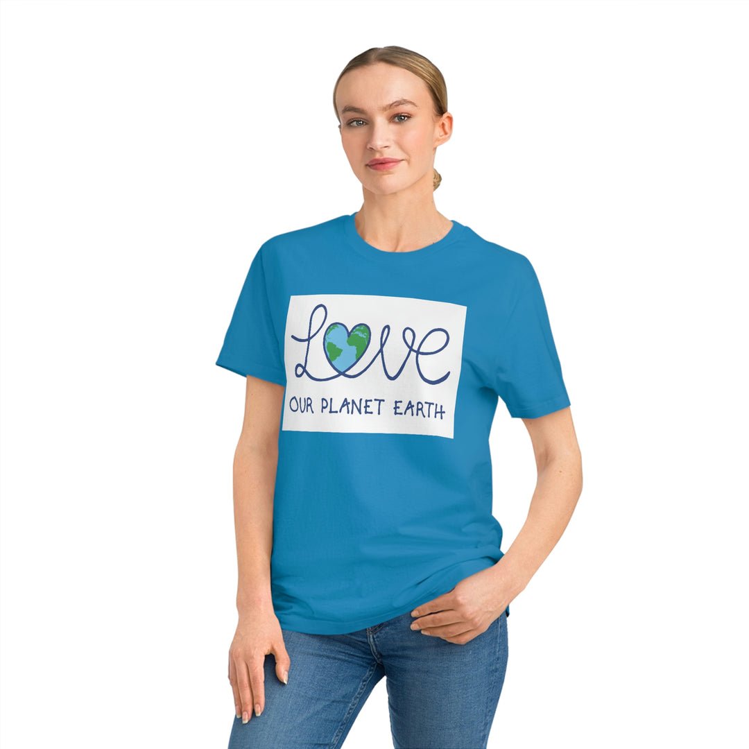 Love Our Planet Earth Unisex Rocker T-Shirt