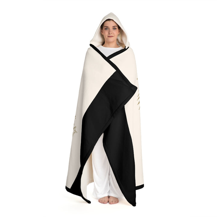 Hooded Sherpa Fleece Blanket