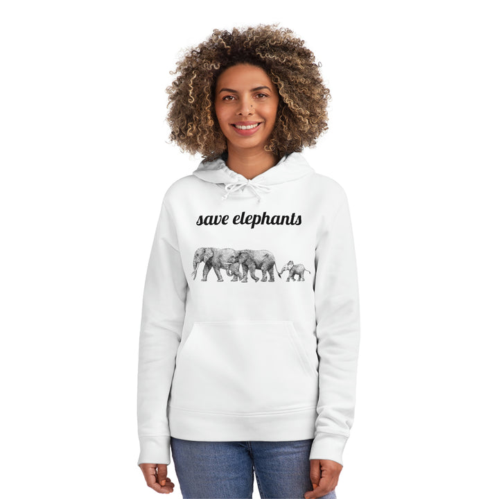 Save Elephants Unisex Drummer Hoodie