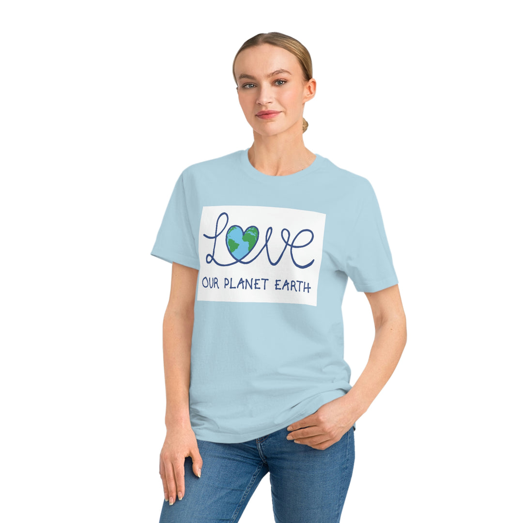 Love Our Planet Earth Unisex Rocker T-Shirt