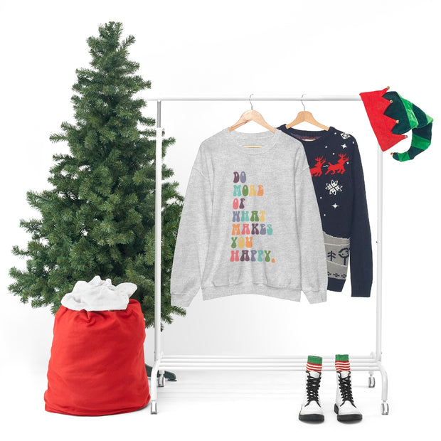 What Makes You Happy Unisex Crewneck Sweatshirt~18 Colors