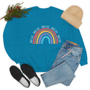 More Love Rainbow Unisex Heavy Blend™ Crewneck Sweatshirt